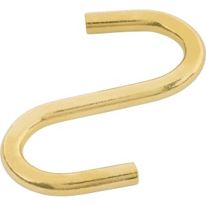 LUX-TOOLS Hak S otwarty mosiądz 4,8x50mm 2szt.