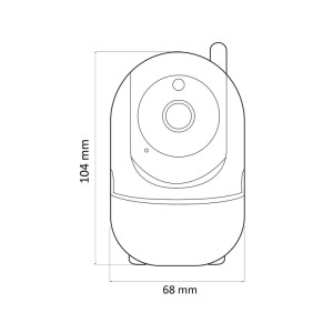 Goldlux Kamera wewnętrzna obrotowa Tuya COSMO W3 WiFi biała 3MP