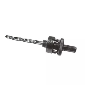 t.b.t. Uchwyt do otwornic z wiertłem prowadzącym do precyzyjnego wiercenia.