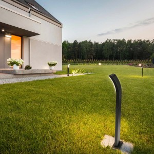 DPM Lampa ogrodowa słupek LED PONTE 9W 4000K 1000lm IP54 wys. 56cm czarna