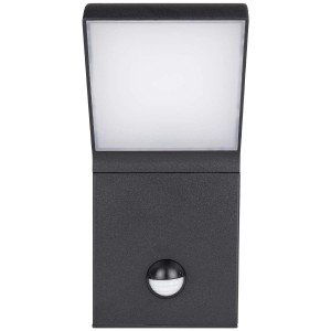 DPM Lampa ogrodowa LED CLARK z czujnikiem ruchu 12W 4000K 1020lm IP54 czarna