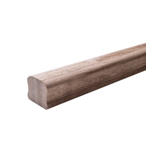 Drewniana poręcz do schodów i balustrad, brązowa