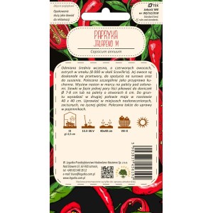 Opakowanie nasion papryki Jalapeno M: Ostre nasiona chili do Twojego ogrodu.