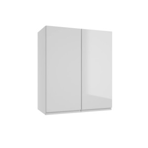 Biała szafka kuchenna wisząca z zestawu mebli kuchennych t.b.t.