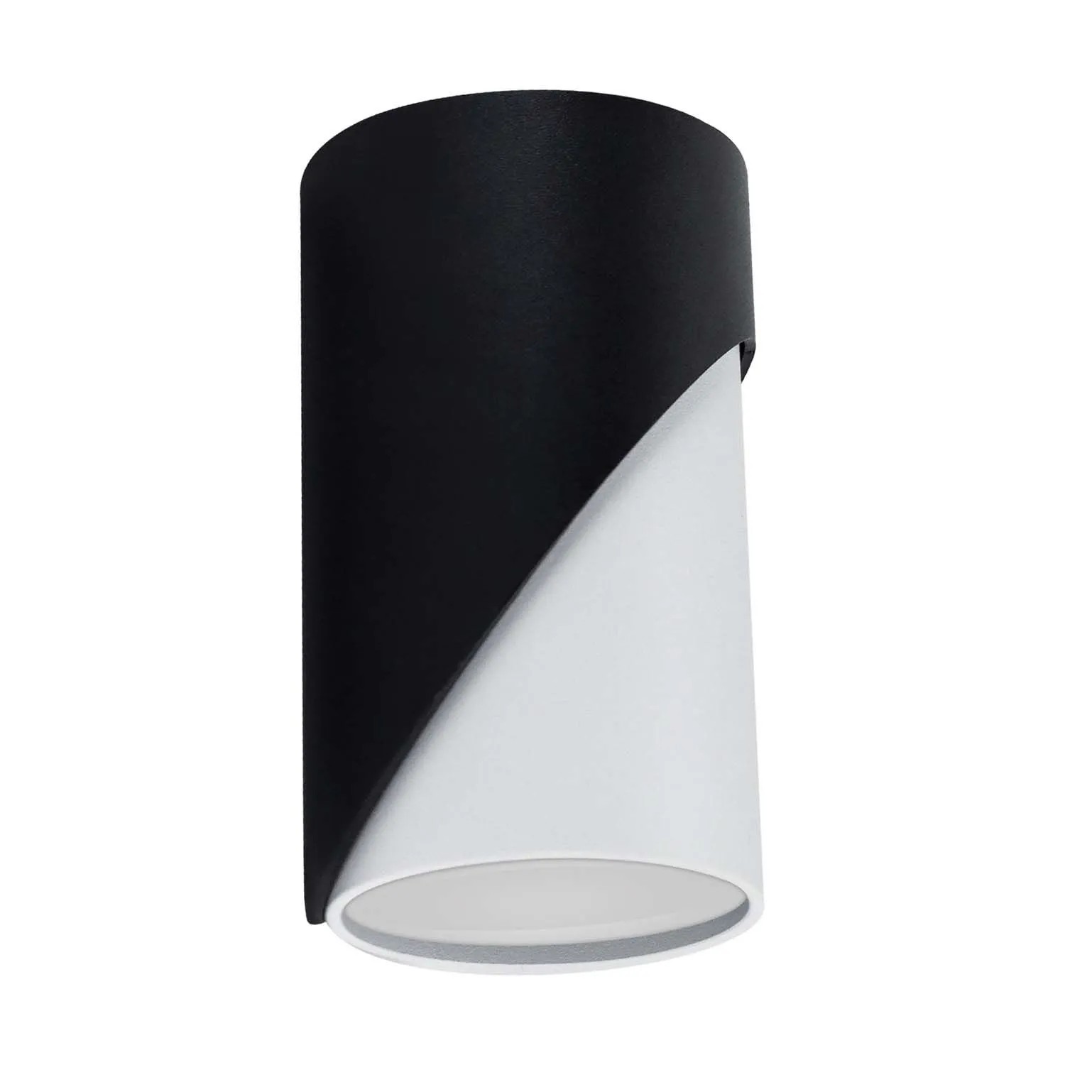 Struhm Lampa sufitowa tuba ZEBRA DWL 1xGU10 35W 10x5,8cm czarna/biała