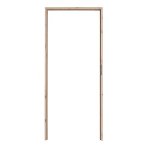 Drewniana ościeżnica drzwiowa (t.b.t.) do drzwi wewnętrznych, nieobrobiona.