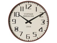 Zegar ścienny Retro śr. 30 cm brązowy