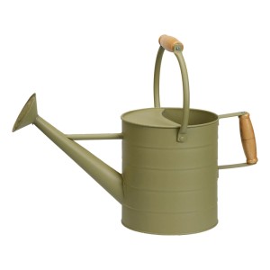 Konewka metalowa malowana zielona - 3,5 l