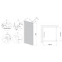 Invena Kabina prysznicowa walk-in Invena 90x200 cm_3