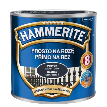 Hammerite Emalia antykorozyjna grafitowy połysk 250 ml