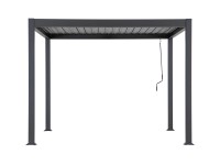 Pergola żaluzjowa KENT aluminium  - 3 x 3 m