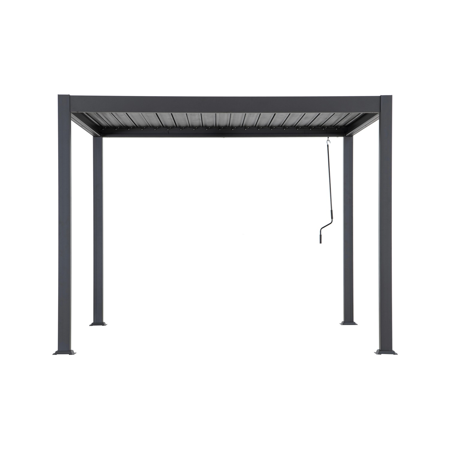 Pergola żaluzjowa aluminium Kent 300 x 300 cm kupuj w OBI