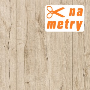 Jasna wykładzina podłogowa PCV z efektem drewna, sprzedawana na metry.