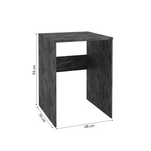 t.b.t. Szafka pod umywalkę w ciemnym drewnie z wymiarami.