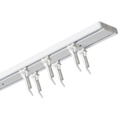 Szyna aluminiowa SLIM podwójna biała 150 cm