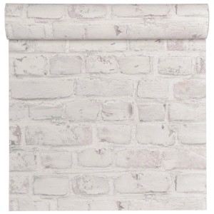 Tapeta t.b.t. ze wzorem białej cegły.