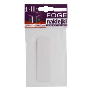 Biała listwa zakończeniowa t.b.t. do listew przypodłogowych, samoprzylepna.