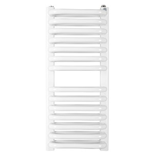 Biały grzejnik t.b.t. do łazienki i salonu.