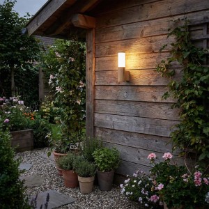 Goldlux Kinkiet zewnętrzny LIVIA 1xE27 max. 10W IP44 imitacja drewna