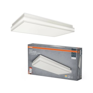 Biała inteligentna lampa sufitowa LED Osram z zamknięciem magnetycznym i opakowaniem. Ściemnialna, Tunable White, sterowanie WiFi.