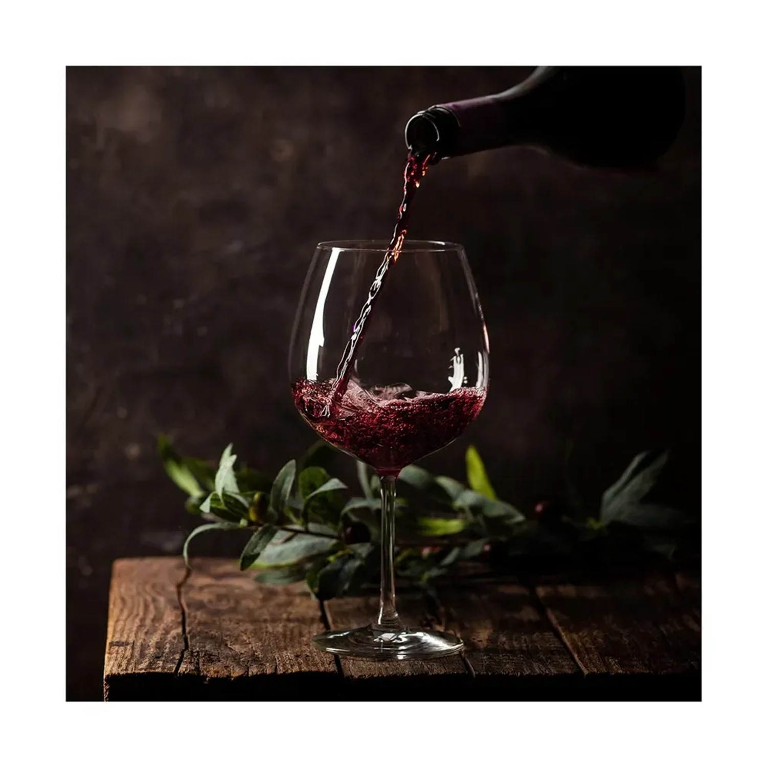 Obraz na szkle WINE POUR 30 cm x 30 cm
