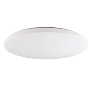 Biała, okrągła lampa sufitowa LED Plafony.