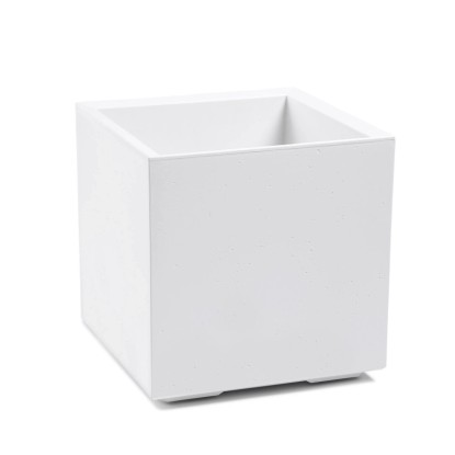 Kwietnik Karo beton kremowy - 40 cm