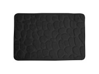 Dywanik łazienkowy Stone 50 x 80 cm czarny