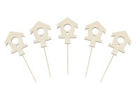 Domek dla ptaków na piku 5 szt. 7 x 5 cm