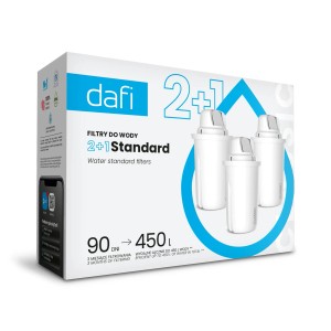 Zestaw filtrów do wody Dafi 2+1 Standard, akcesoria kuchenne.