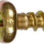 Żółta ocynkowana śruba do płyt wiórowych 5x12 mm z półokrągłą główką i gniazdem PZ, 15 sztuk.