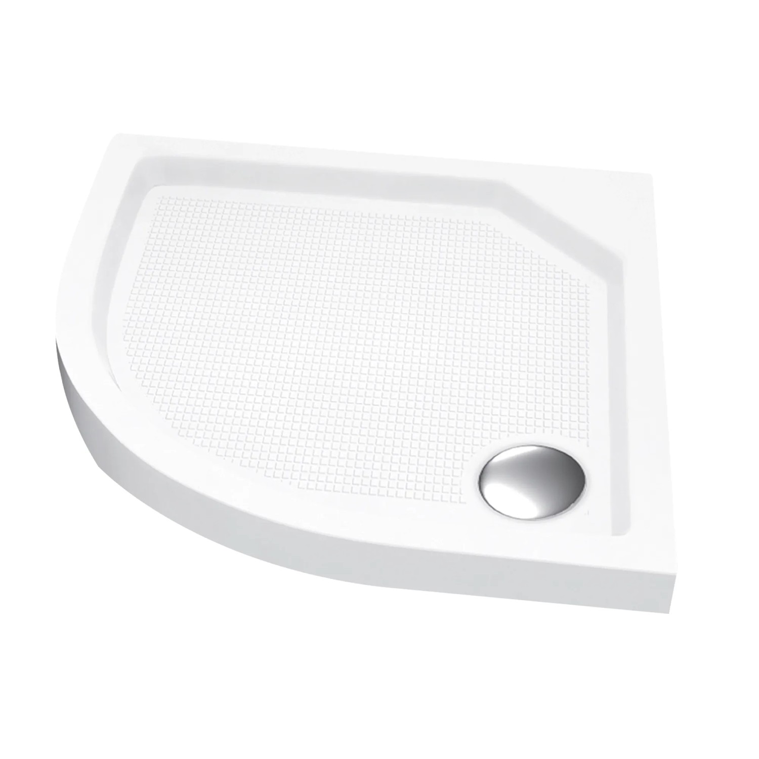 Centrum Brodzik półokrągły Meryk biały 90 cm x 90 cm x 17 cm