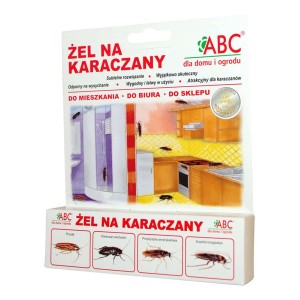 Żel ABC na karaczany, do stosowania w domu, biurze i sklepie.