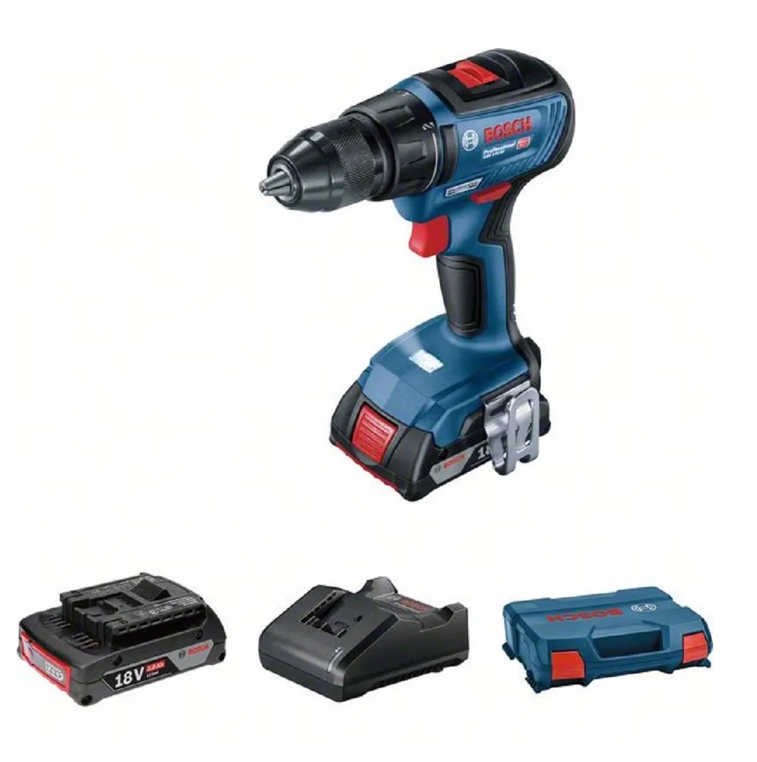 Bosch Professional Wiertarko-wkrętarka akumulatorowa GSR 18V-50 2x2,0 Ah