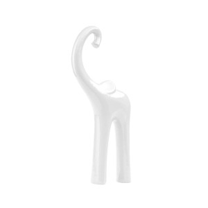 Figurka Słoń biały wys. 35 cm