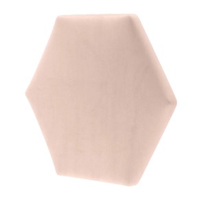 Panel ścienny t.b.t. w kształcie sześciokąta, różowy.