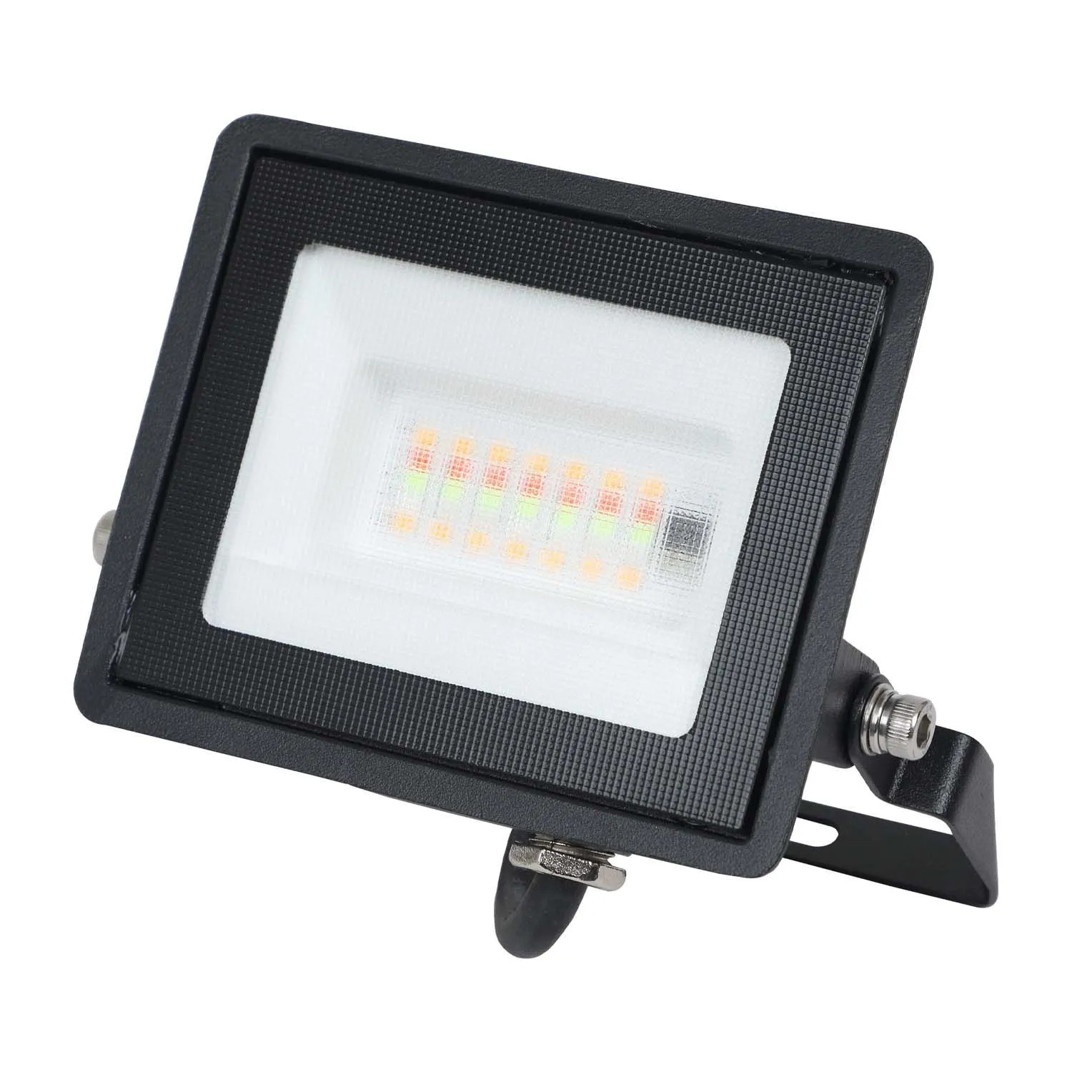 Goldlux Naświetlacz LED SMD z pilotem 10W 4000K+RGB 900lm IP65 czarny