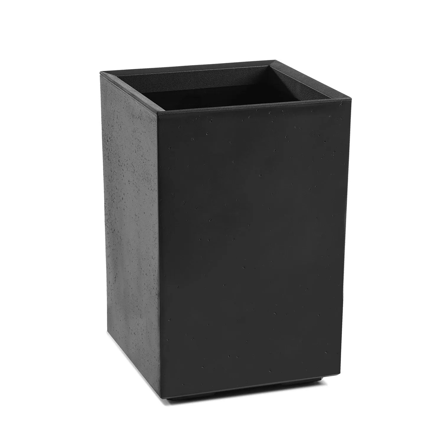 Kwietnik Karo beton czarny recycled wym. 40x40x60 cm