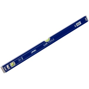 Poziomica aluminiowa LUX Classic, 80 cm, z libelką poziomą i pionową do precyzyjnych pomiarów.