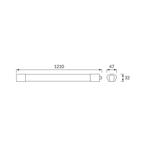 Struhm Lampa liniowa szczelna FRODO LED 36W 6500K 3810lm IP65 121m biała