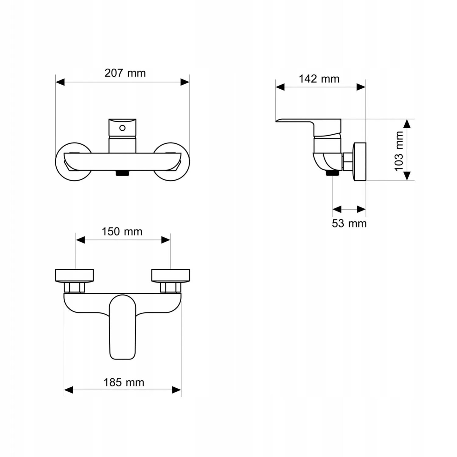Granitan Bateria prysznicowa Vito chrom_4