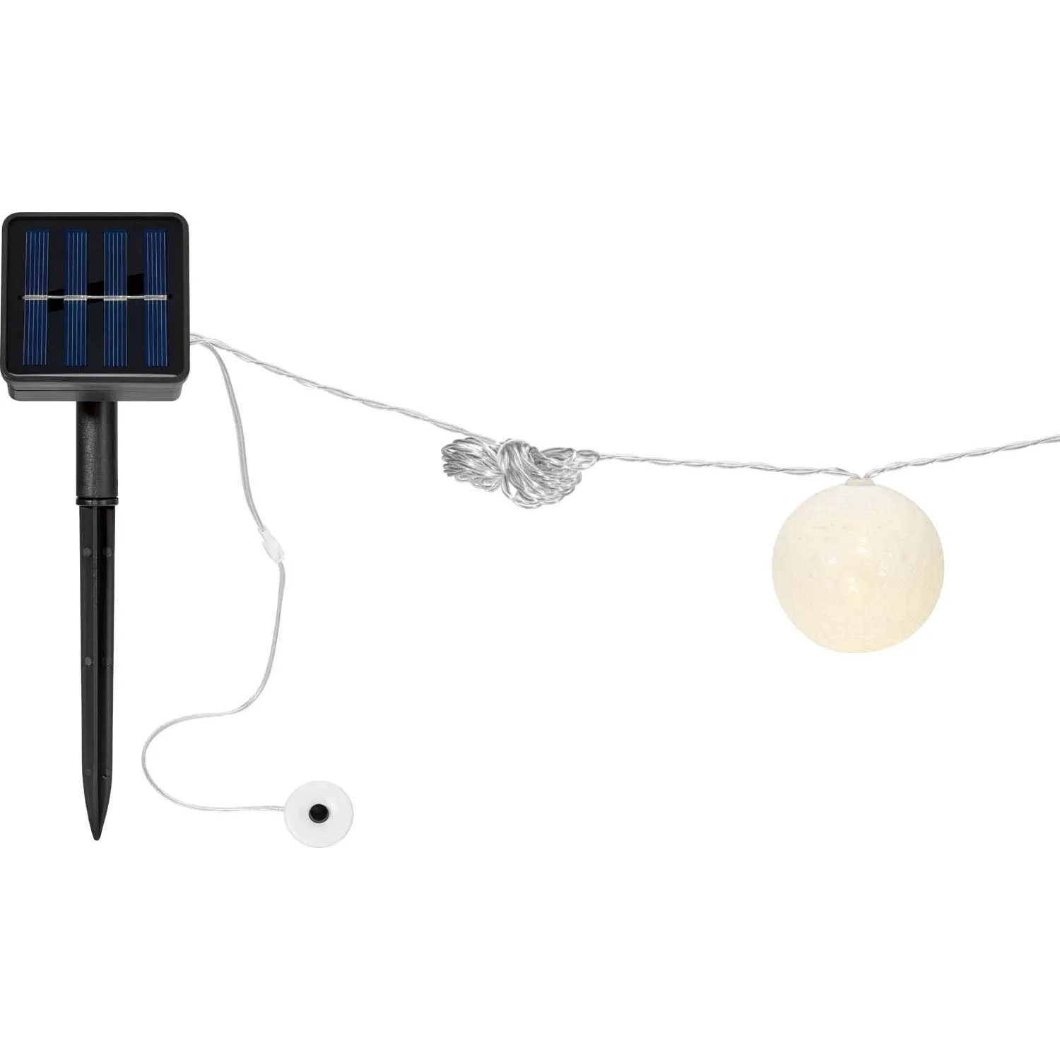 Girlanda solarna 10xLED ciepła biel IP44 3,8m