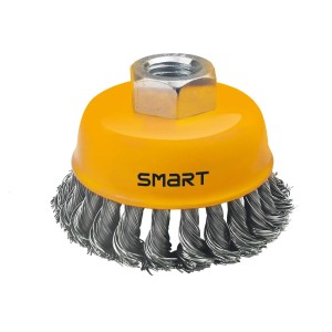 SMART365 Szczotka druciana garnkowa pleciona 75 mm