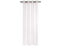 Firana STELLA na przelotkach 140 cm x 270 cm biała