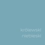 Próbka koloru farby do ścian t.b.t. w kolorze królewskiego błękitu. Idealna do wnętrz.