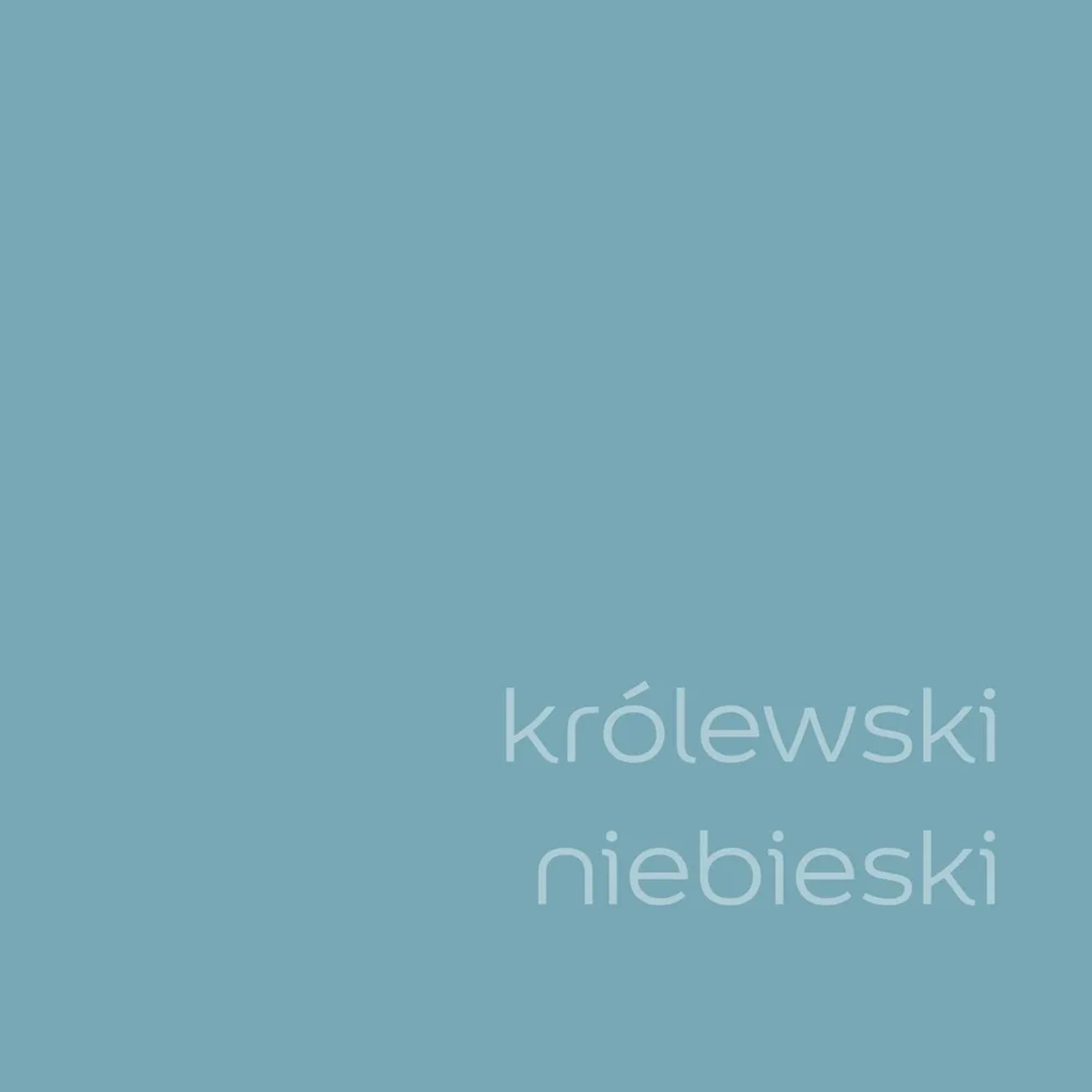 Próbka koloru farby do ścian t.b.t. w kolorze królewskiego błękitu. Idealna do wnętrz.