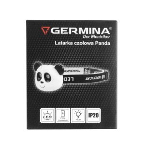 Germina Latarka czołowa bateryjna LED PANDA 2W 5500K 10lm
