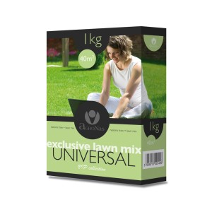 Opakowanie uniwersalnej mieszanki nasion trawy na ok. 40 m² powierzchni.