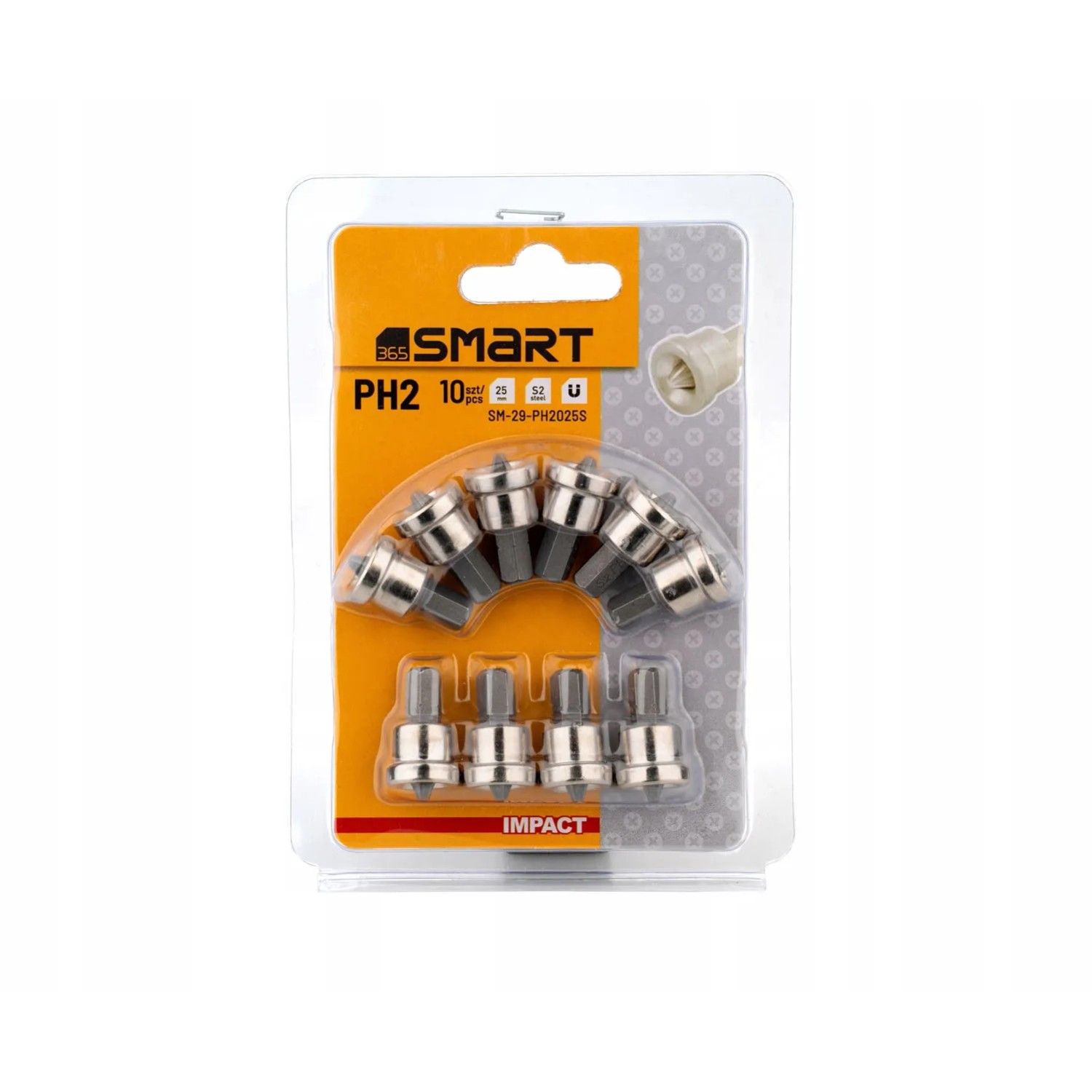 SMART365 Bity PH2 z ogranicznikiem do płyt G-K - 10 szt.