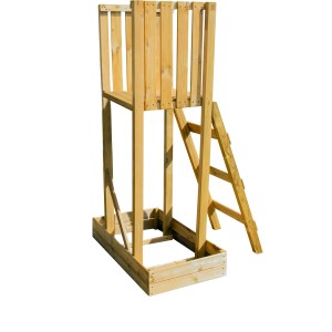 Drewniana wieża do zabawy z drabinką do ogrodu. Kategoria: Place zabaw.